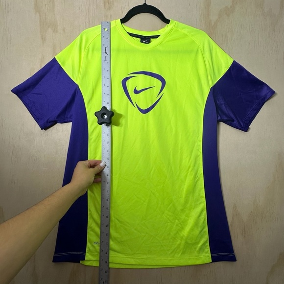 Nike Academy Dri-Fit jersey Neon Green And Purple Size Large - Picture 4 of 11